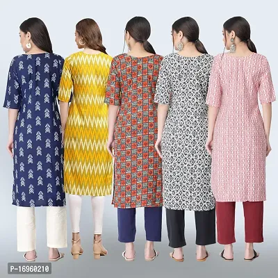 Women Stylish Crepe Printed Staright Kurta-thumb2