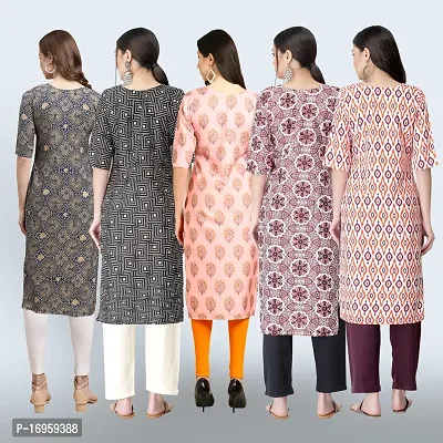 Women Stylish Crepe Printed Staright Kurta-thumb2