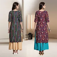 Fancy Rayon Kurtis For Women Pack Of 2-thumb1