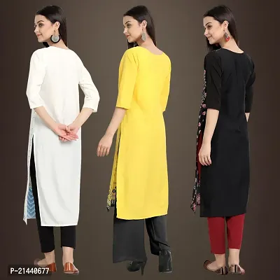 Fancy Crepe Kurtis for Women Pack Of 3-thumb2