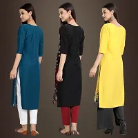 Fancy Crepe Kurtis for Women Pack Of 3-thumb1