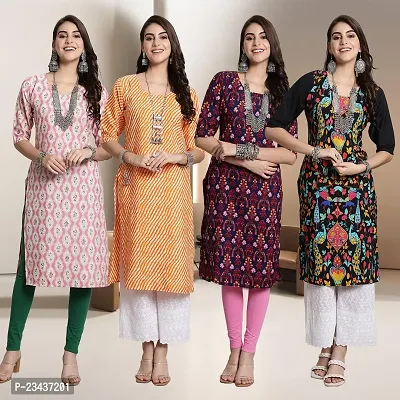 Fancy Crepe Kurtis for Women Pack Of 4