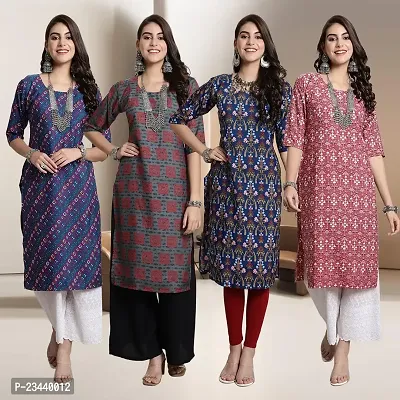 Fancy Crepe Kurtis for Women Pack Of 4