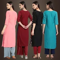 Fancy Crepe Kurtis for Women Pack Of 4-thumb1