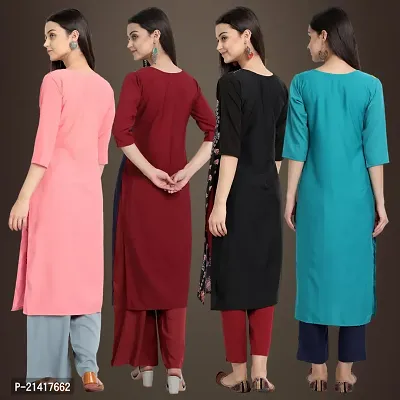 Fancy Crepe Kurtis for Women Pack Of 4-thumb2