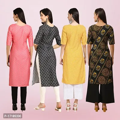 Women Stylish Crepe Printed Straight Kurta-thumb2