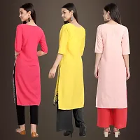 Fancy Crepe Kurtis for Women Pack Of 3-thumb1