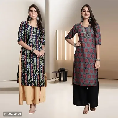 Fancy Rayon Kurtis For Women Pack Of 2