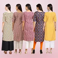 Women Stylish Crepe Printed Straight Kurta-thumb1