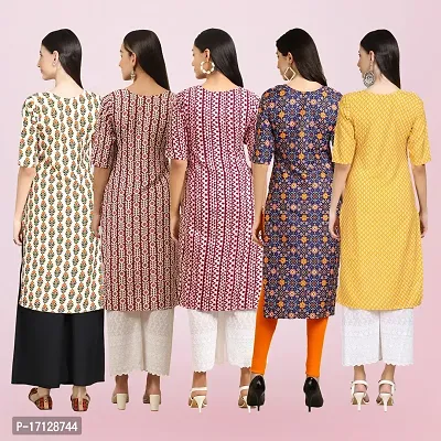 Women Stylish Crepe Printed Straight Kurta-thumb2