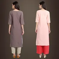 Fancy Crepe Kurtis for Women Pack Of 2-thumb1