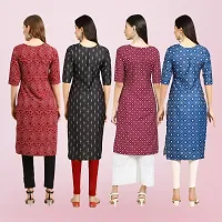 Women Stylish Crepe Printed Straight Kurta-thumb1