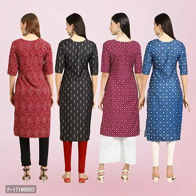 Women Stylish Crepe Printed Straight Kurta-thumb2