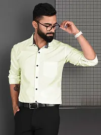 Comfortable Multicoloured Cotton Long Sleeve Formal Shirt For Men-thumb3