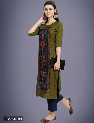 Amazing American Crepe Printed Kurti For Women-thumb0