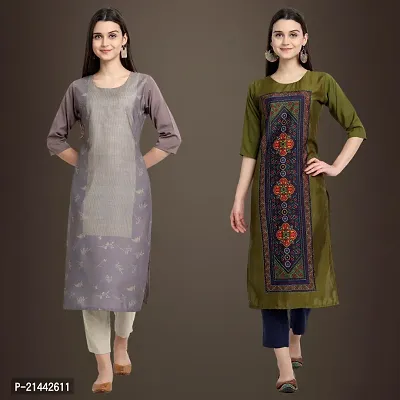 Fancy Crepe Kurtis for Women Pack Of 2