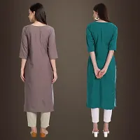 Fancy Crepe Kurtis for Women Pack Of 2-thumb1