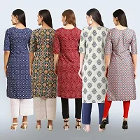 Women Stylish Crepe Printed Staright Kurta-thumb1