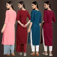 Fancy Crepe Kurtis for Women Pack Of 4-thumb1