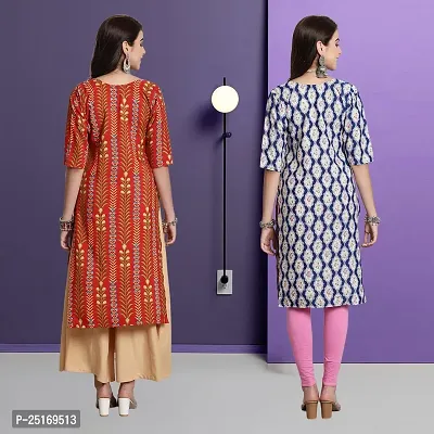 Fancy Crepe Kurtas For Women Pack Of 2-thumb2