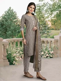 Fancy Cotton Blend Kurta Bottom And Dupatta Set For Women-thumb3