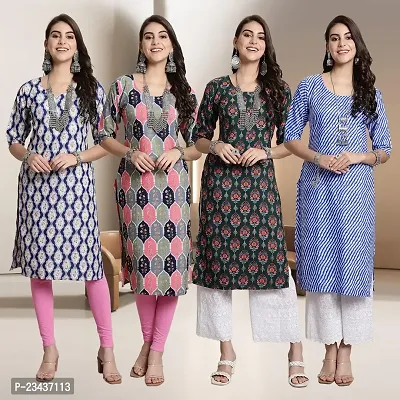 Fancy Crepe Kurtis for Women Pack Of 4