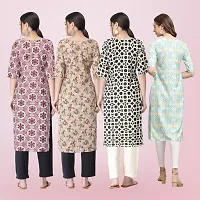 Women Stylish Crepe Printed Straight Kurta-thumb1