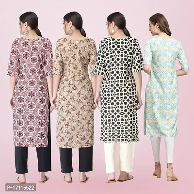 Women Stylish Crepe Printed Straight Kurta-thumb2