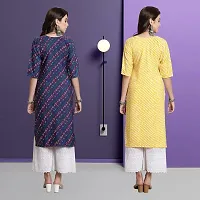 Fancy Crepe Kurtas For Women Pack Of 2-thumb1