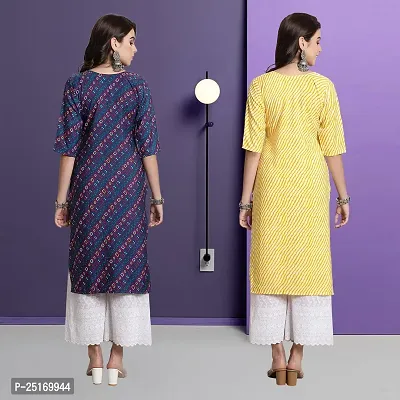 Fancy Crepe Kurtas For Women Pack Of 2-thumb2