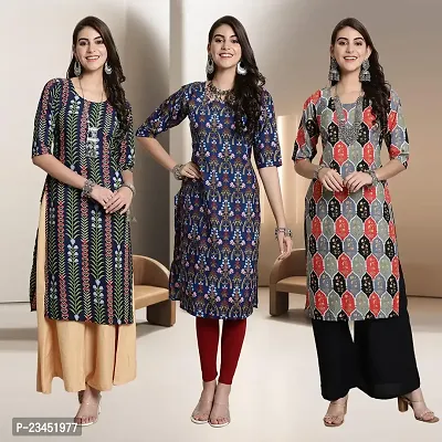 Fancy Rayon Kurtis For Women Pack Of 3