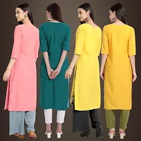 Fancy Crepe Kurtis for Women Pack Of 4-thumb1