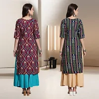 Fancy Rayon Kurtis For Women Pack Of 2-thumb1