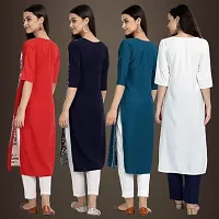 Fancy Crepe Kurtis for Women Pack Of 4-thumb1