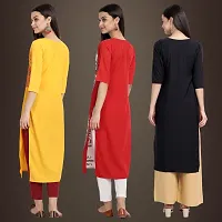 Fancy Crepe Kurtis for Women Pack Of 3-thumb1