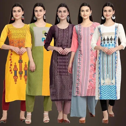 Stylish Fancy Kurtis Pack Of 5