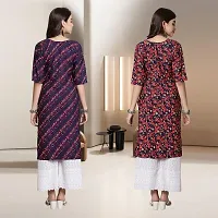 Fancy Rayon Kurtis For Women Pack Of 2-thumb1