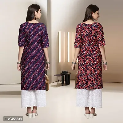 Fancy Rayon Kurtis For Women Pack Of 2-thumb2