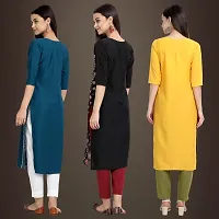 Fancy Crepe Kurtis for Women Pack Of 3-thumb1