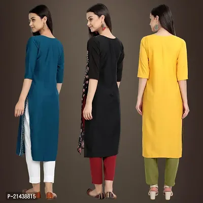 Fancy Crepe Kurtis for Women Pack Of 3-thumb2