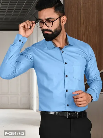 Comfortable Multicoloured Cotton Long Sleeve Formal Shirt For Men Pack Of 2-thumb3