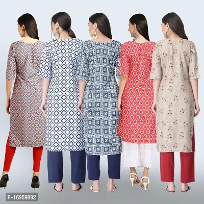 Women Stylish Crepe Printed Staright Kurta-thumb2