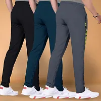 Stylish Multicoloured Cotton Regular Track Pants For Men Pack Of 3-thumb2