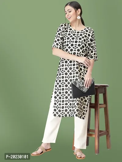 Stylish Crepe Printed Kurti For Women-thumb4