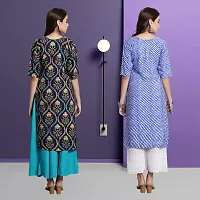 Fancy Crepe Kurtas For Women Pack Of 2-thumb1