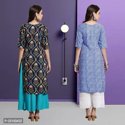 Fancy Crepe Kurtas For Women Pack Of 2-thumb2