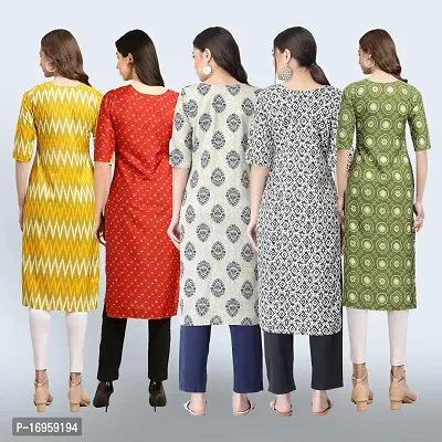 Women Stylish Crepe Printed Staright Kurta-thumb2