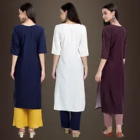 Fancy Crepe Kurtis for Women Pack Of 3-thumb1