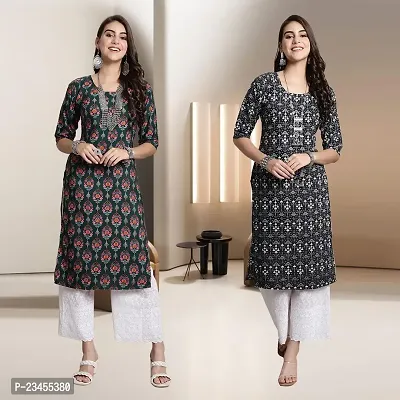 Fancy Rayon Kurtis For Women Pack Of 2