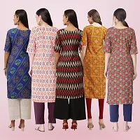 Women Stylish Crepe Printed Straight Kurta-thumb1